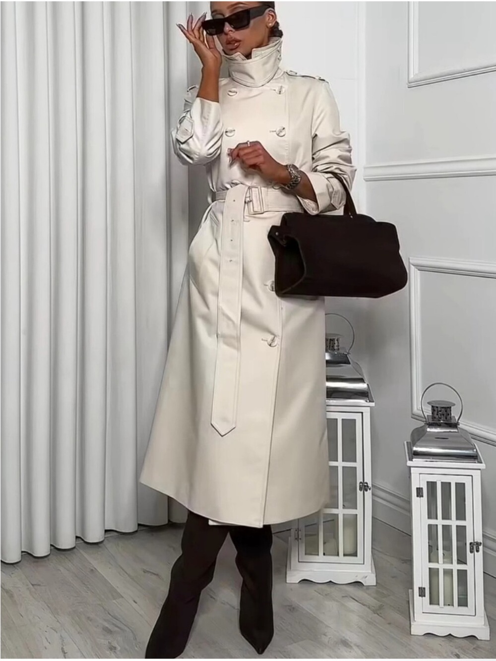 ZARA BELTED TRENCH COAT